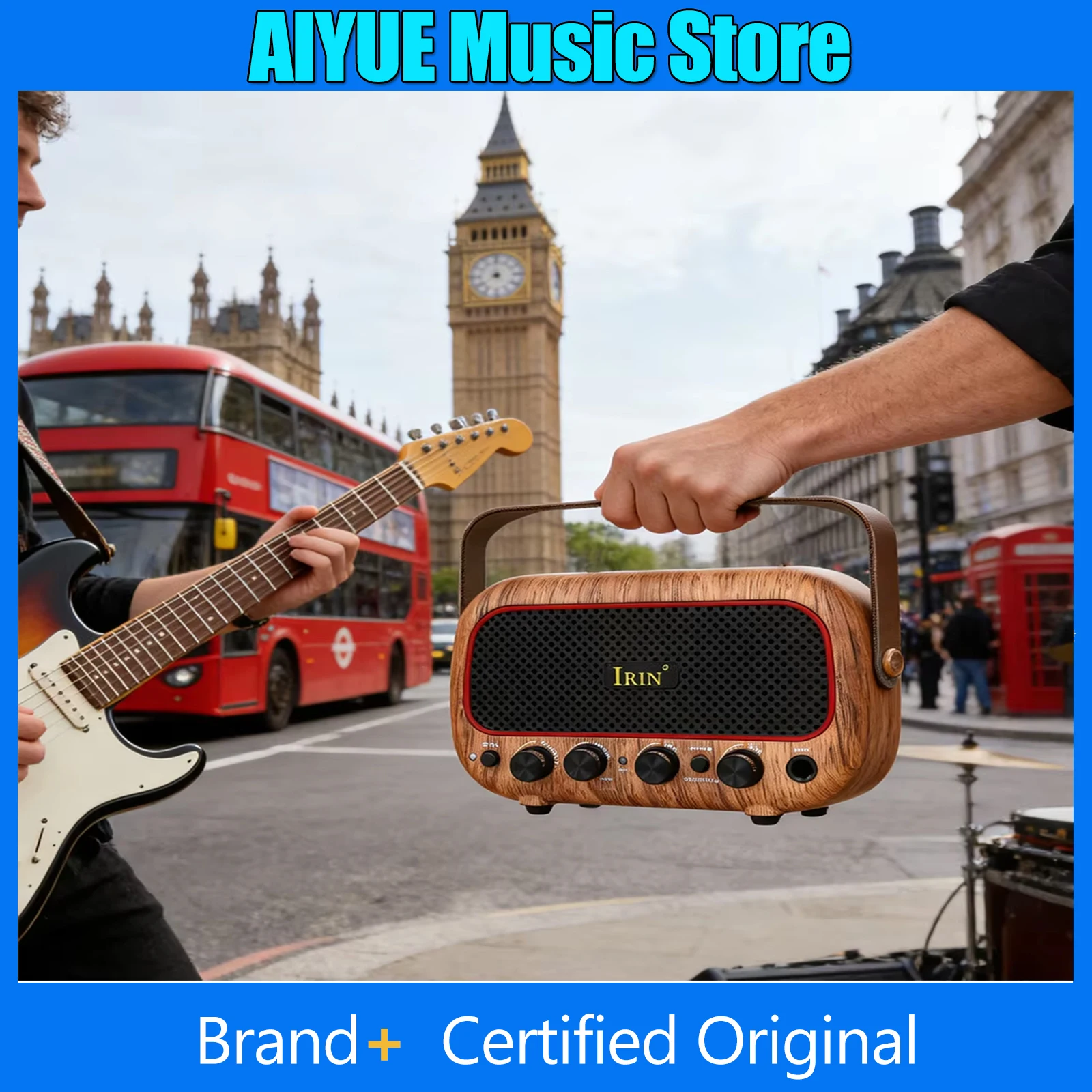 

IRIN Amplifier MY-01 Bluetooth Audio AMP Portable Speaker Electric Guitar Mini Amplifier 5W Output Amplifier Guitar Parts