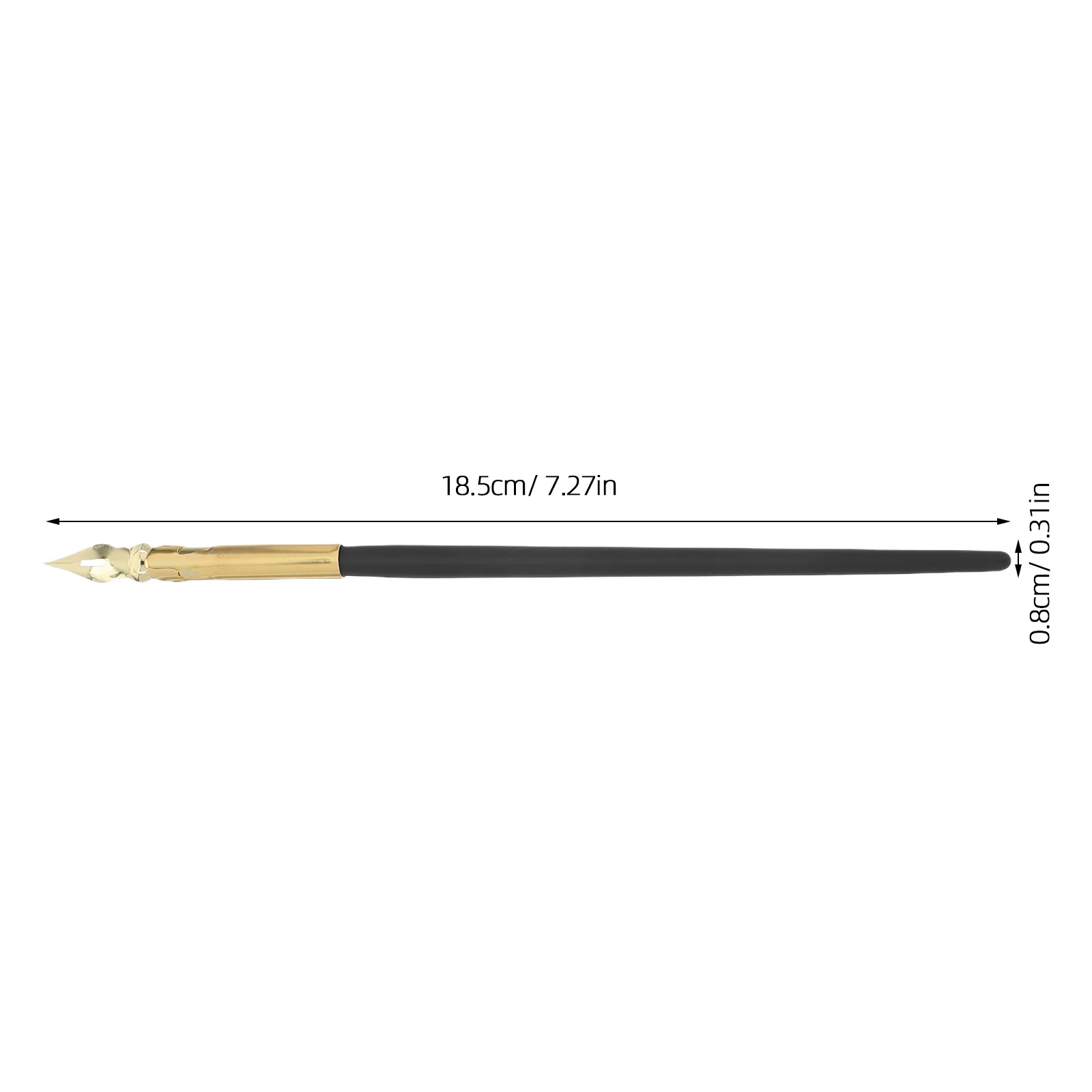 Conjunto de canetas de caligrafia com pontas de metal, 6 peças, ferramenta de escrita de desenho de grau profissional para esboço de arte chinesa