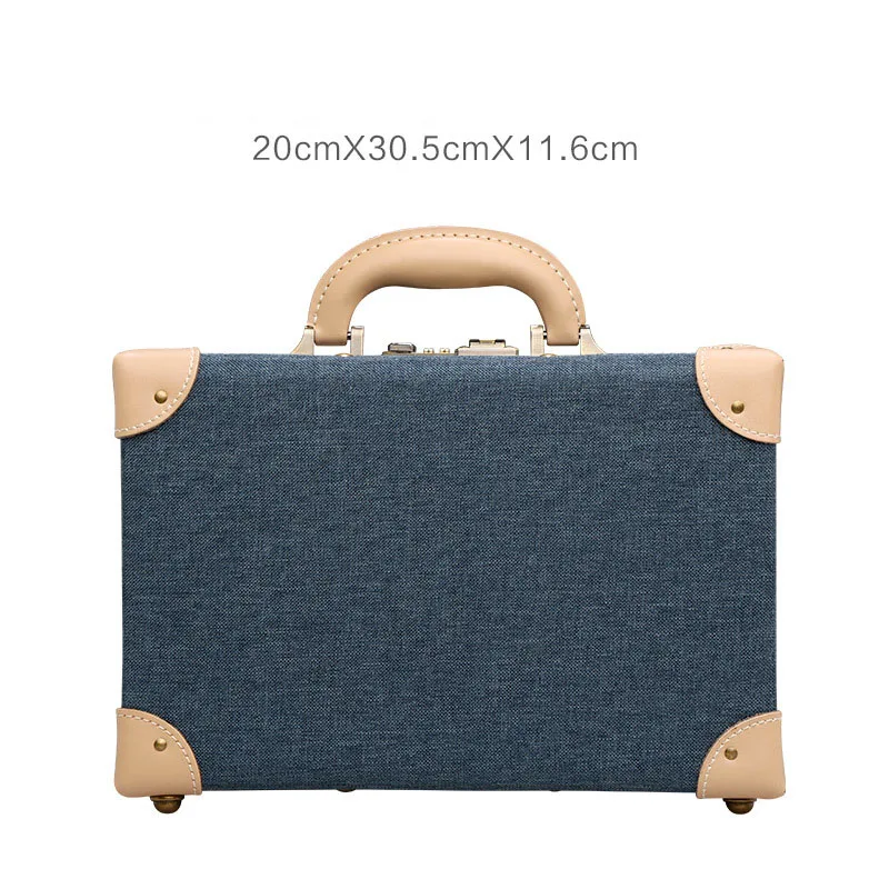 Portable Hand Luggage 14 Inch Travel Suitcase Storage Bag Women Makeup Box High Quality Travel Weekend Packet Bag Gift Box