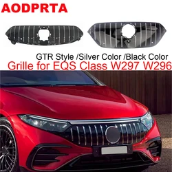 W296 W297 Grille GTR Panamericana Stijl Voorbumper Mesh Kap voor Mercedes EQS Klasse V296 V297 EQS580 EQS53 2022-2024 SUV