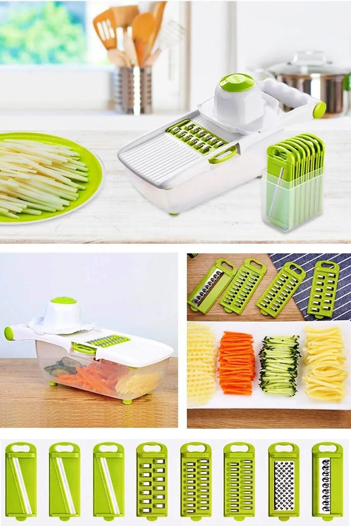 Practical Vegetable Potato Slicer Chopper Grater Set 13 Piece