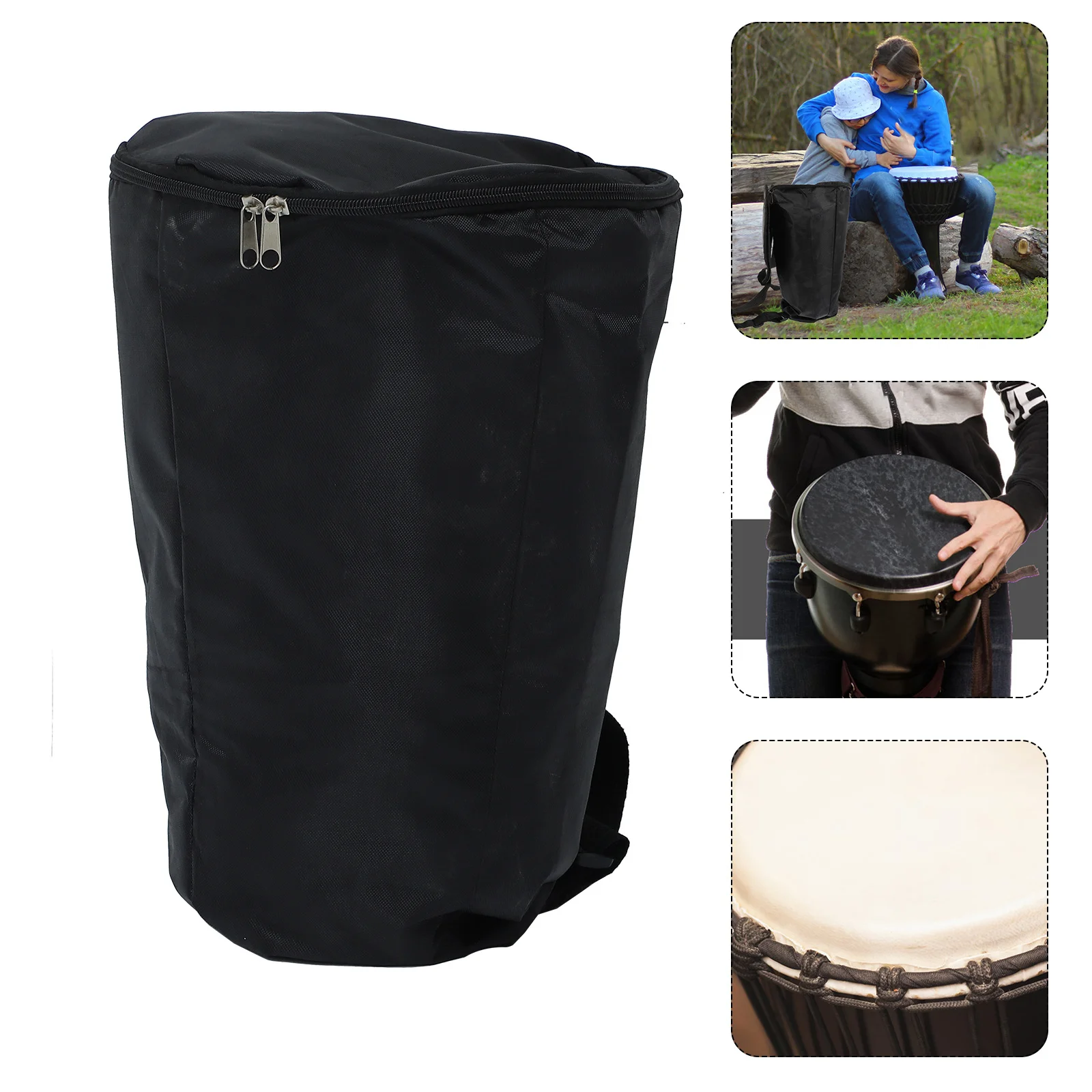 

1pc African Drum Bag Oxford Cloth Waterproof Large Capacity Music Instrument Storage Bag Breathable Wear-Resistant