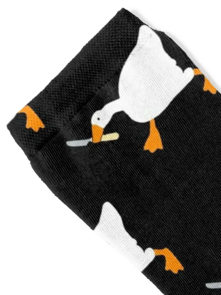 Duck with a knife Socks ankle warm winter Socks Men Women's