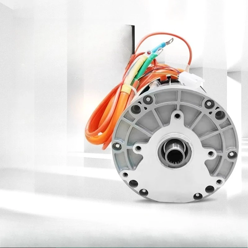 2000W 60V/72V PMSM Motor ,Brushless Permanent Magnet Synchronous Motor with Copper Winding, 3/5 Bolt Flange Mount 3000RPM