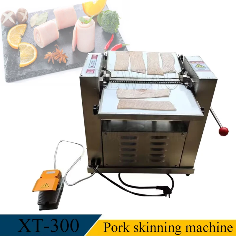 Voll automatische Schweines chäl maschine Slot Fleischs chäl maschine Schweine fleischs chäl maschine