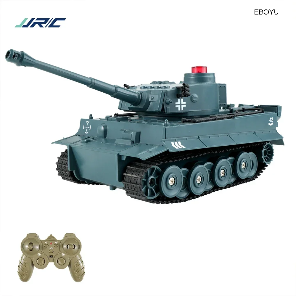 JJRC Q85 RC Tank 2.4Ghz Remote Control Car Mini RC German Military Tiger Tank con Sound Battle Launch Tank Toy Gift for Kids