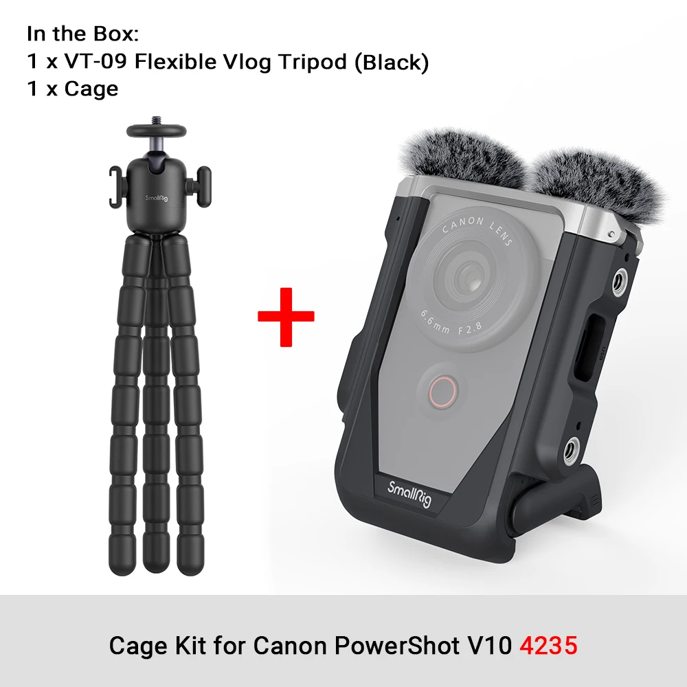 SmallRig Cage Kit for Canon PowerShot V10 Silicone with