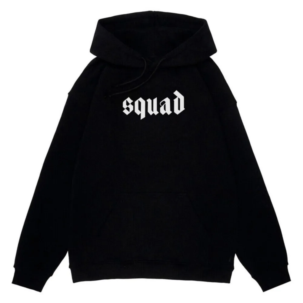 Harajuku Oversize Streetwear เสื้อกันหนาวผู้หญิง Hoodies เกาหลี Squad กราฟิกพิมพ์ Unisex Hooded Sweatshirt Hip Hop Men Top Goth Y2k