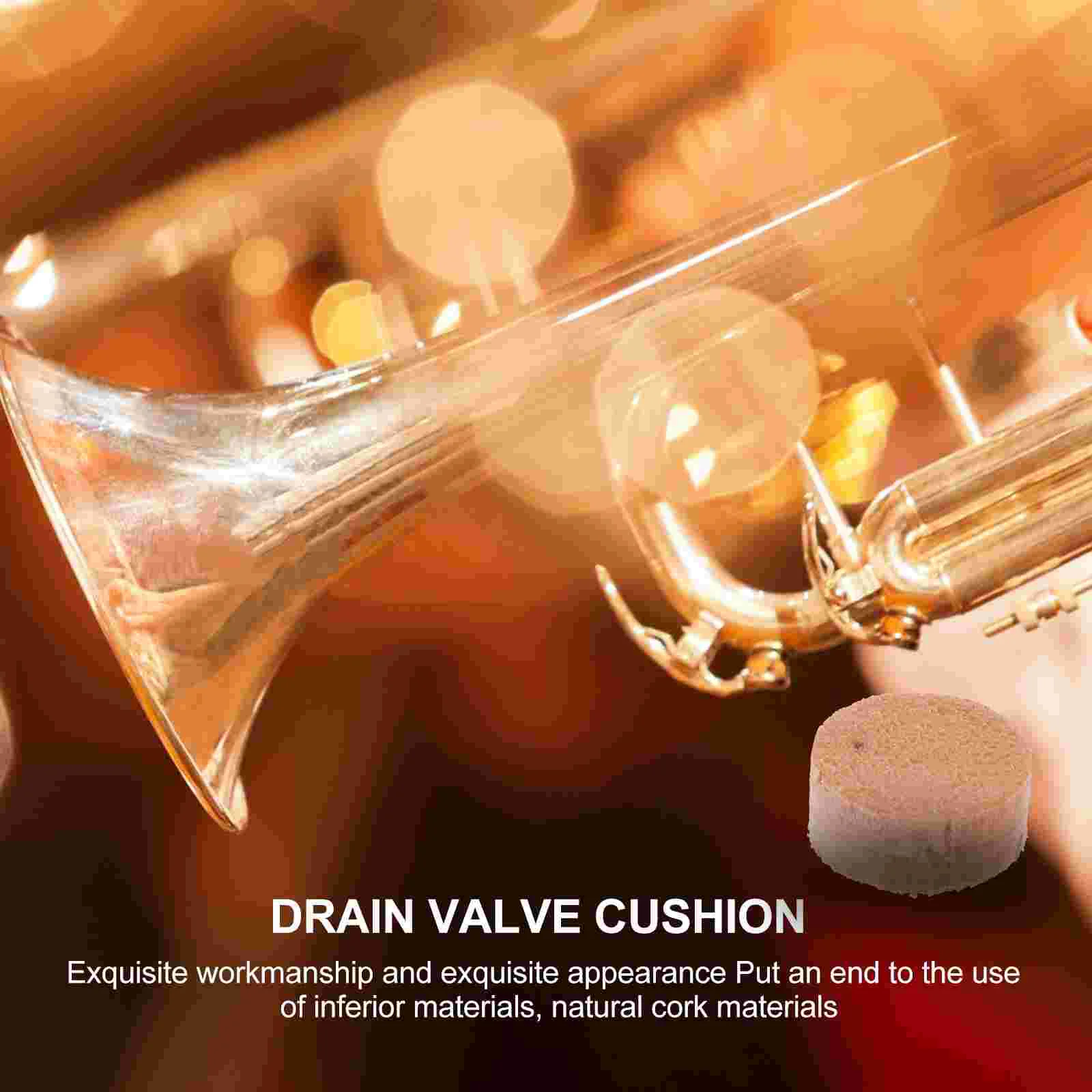 

3 Pcs Drain Valve Cork Pad Pads for Trombone Water Key Cushions Accessories Kit Parts Maintenance