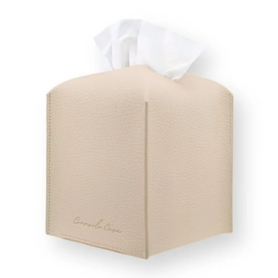 

Premium PU Leather Tissue Box Holder - Elegant Hotel-Style Tissue Box Cover for Home, Office and Car Décor, Tissues Cube Organi
