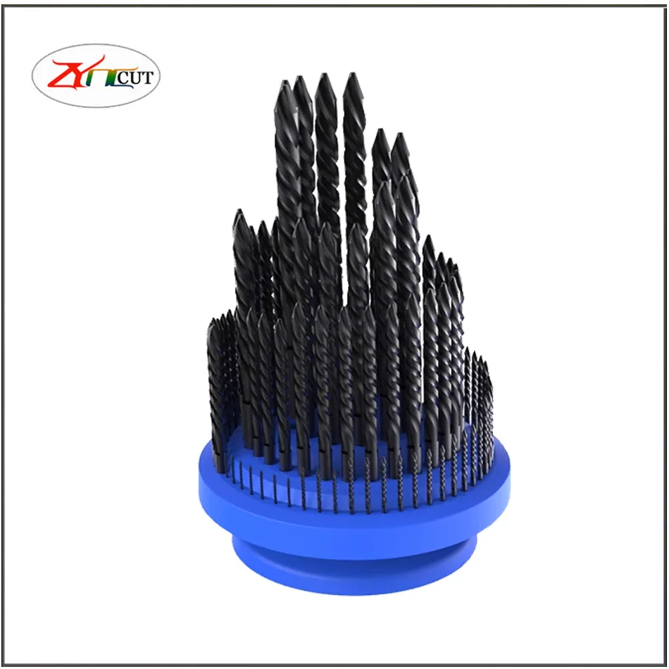 Drill Bit Storage Case Stand Round Shape Hard Plastic Organizer Milling cutter storage box CNC Collet collection Tool