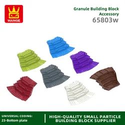 1Pcs 65803W Fan-shaped Step Bottom Plate Block Moc Color Accessories Compatible with Brick Toys