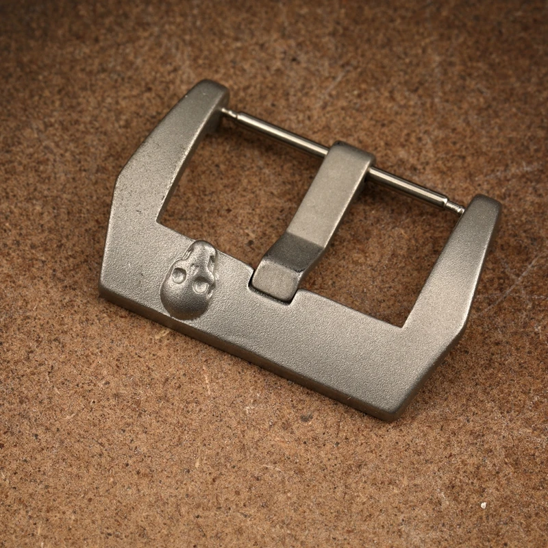 304 stainless steel buckle, 20 22 24MM genuine leather strap buckle, matte brushed strap accessory buckle image 6