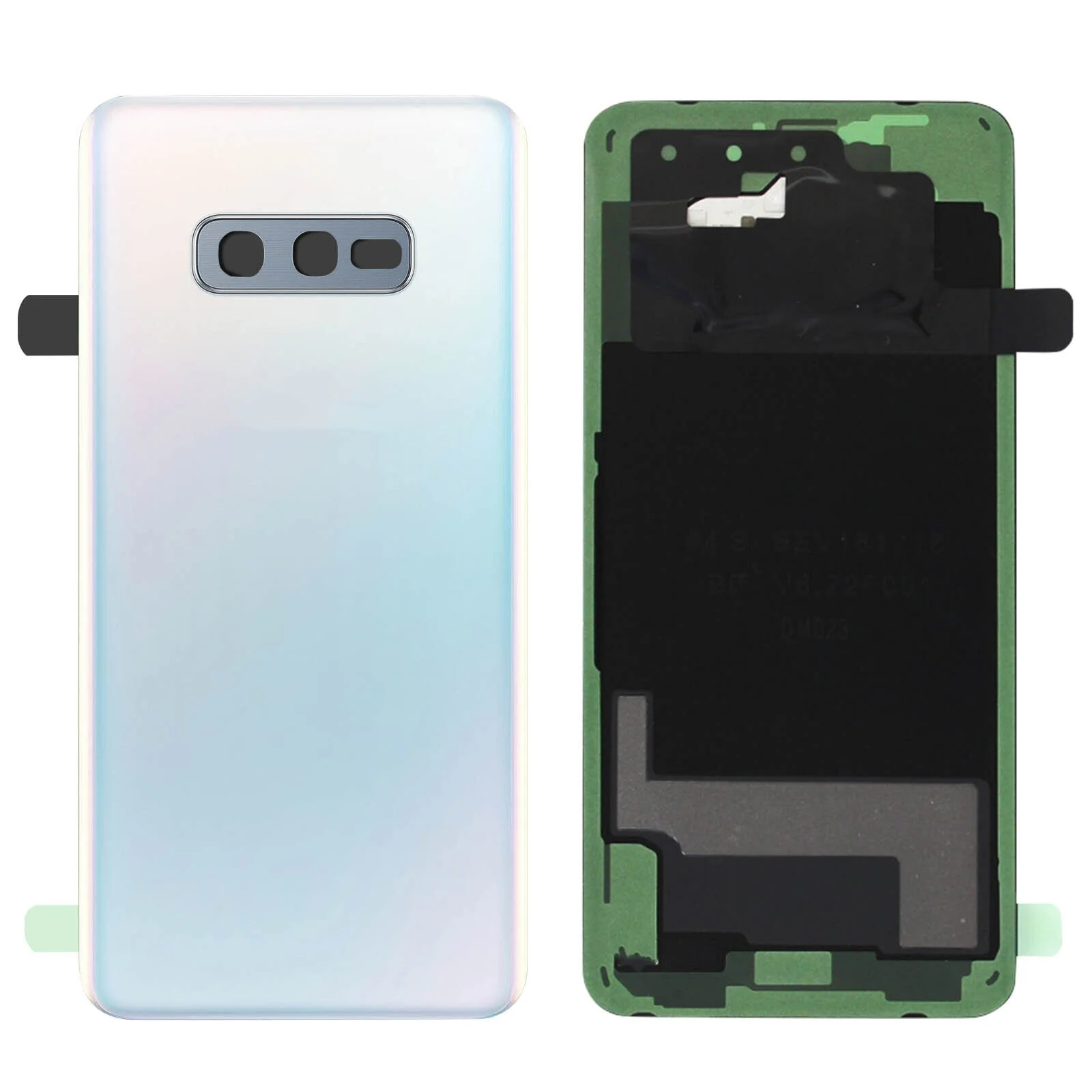 Cubierta trasera de batería para Samsung Galaxy S10E SM-G9700, carcasa de Panel de vidrio, reemplazo de lente de cámara