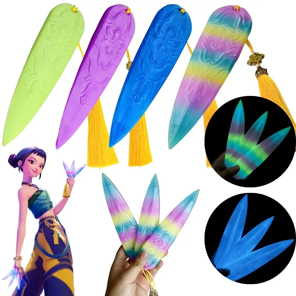 Kpop Zoey شيطان الصيادين تأثيري أضواء أسلحة السهام لعب الأدوار الدعائم لفتاة مجموعة المعبود هالوين كرنفال زي الملحقات