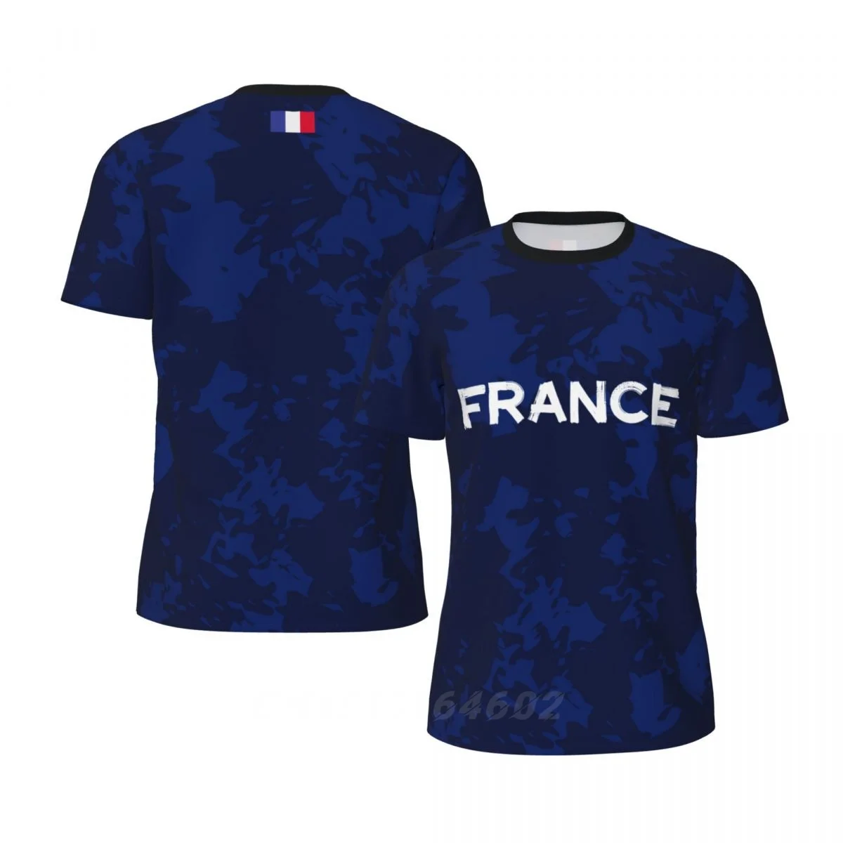 2024 FRANCE Country Flag 3D Printed T Shirt Men Summer Short-sleeved Mesh T-shirt For Soccer Running Bike Tennis Fitness Fans