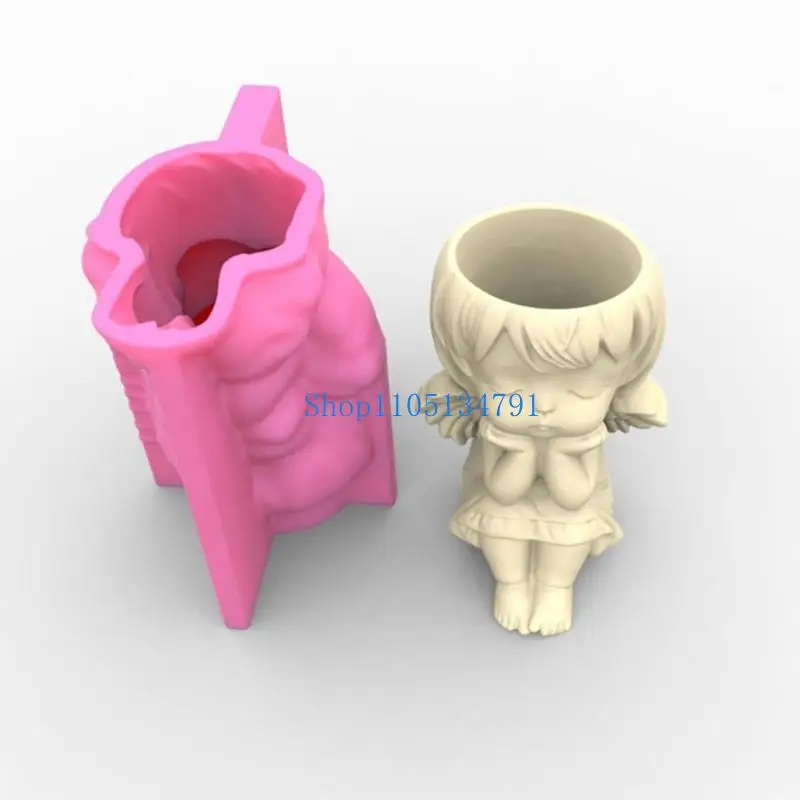 

98km Diy Flower Pot Silicone Molds Storage Box Resin Mold Gypsum Concrete Mould