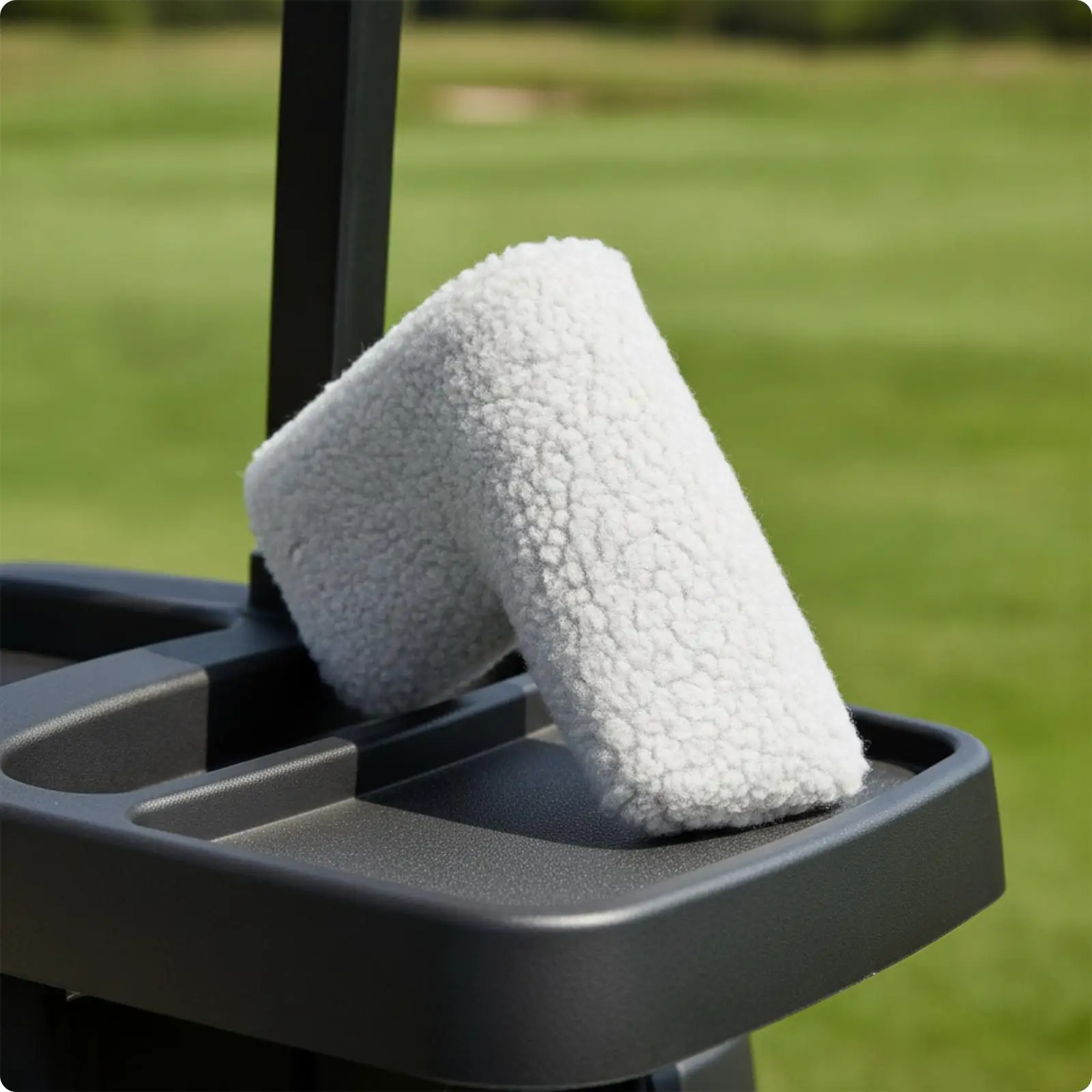 Fleece Lined Putter Head Cover for Straight Putter with Magnet Clip for Golf Club Protection for Odyssey