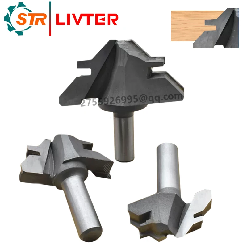 45-Degree Mortise and Tenon Cutter for Woodworking Finger Joint Cutter for Panel Splicing Accessories for Trimming and Engraving