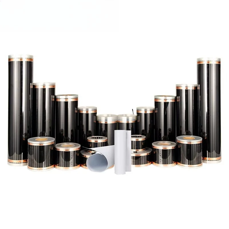 Graphene pet heating mat 80cm floor heating film outdoor kitchen hotel bathroom park application