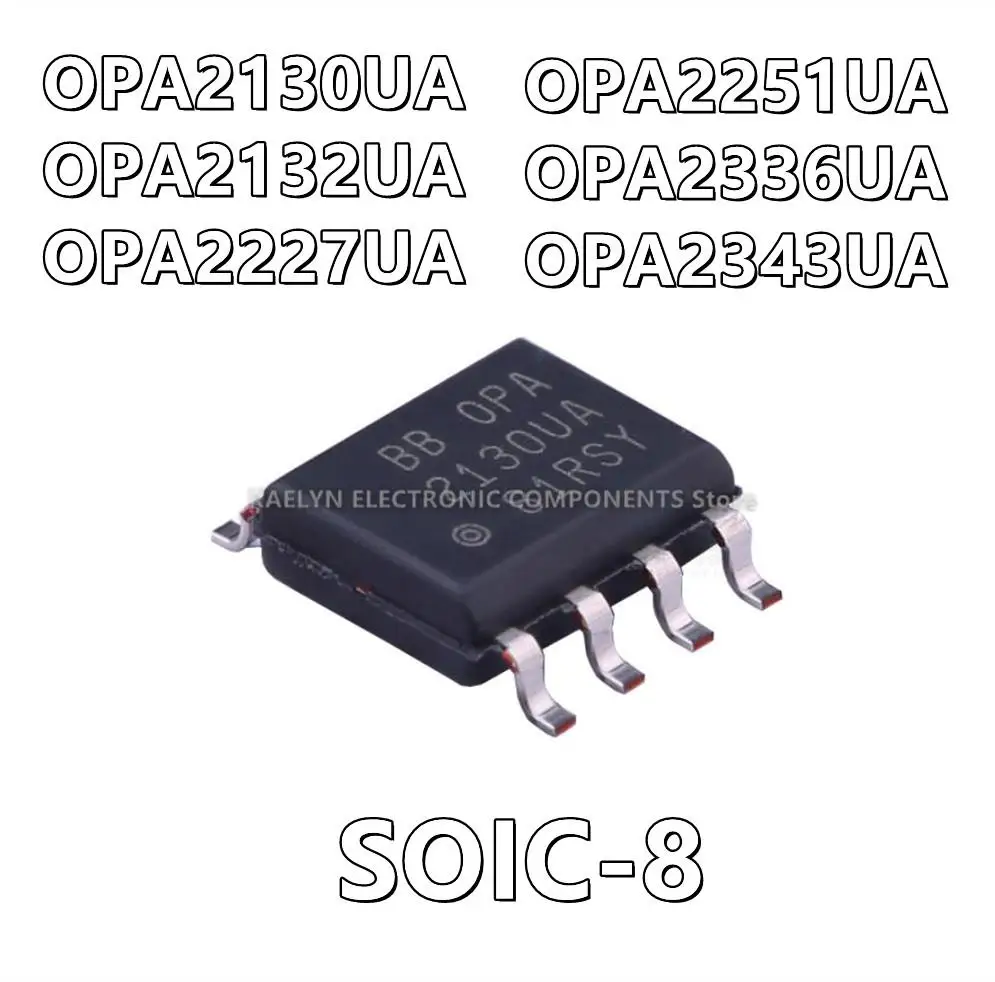 10Pcs/lot OPA2130UA 2130UA OPA2132UA 2132UA OPA2227UA 2227U OPA2251UA 2251UA OPA2336UA 2336U OPA2343UA 2343UA SOIC-8