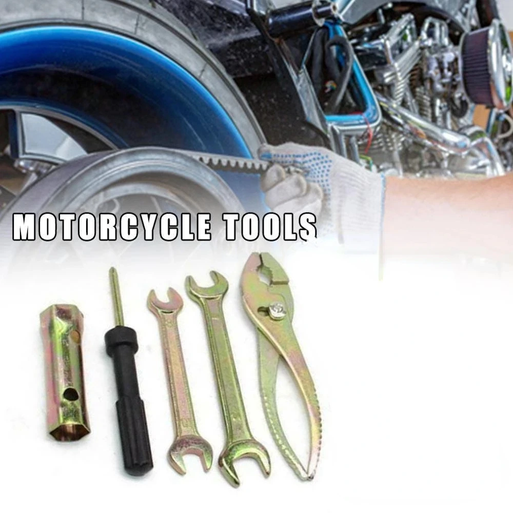 Universal Motorcycle Repair Tool Motorbike Wrench Tools Plug Screwdriver Sleeve Pliers Wrenches Kit Accessories Spark