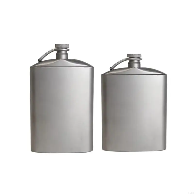 

2025 New Portable Titaniums Wine Flask 260ml 200ml for Camping and Outdoors Adventure