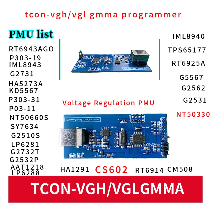 Programador tcon del programador del regulador de voltaje VGH VGL