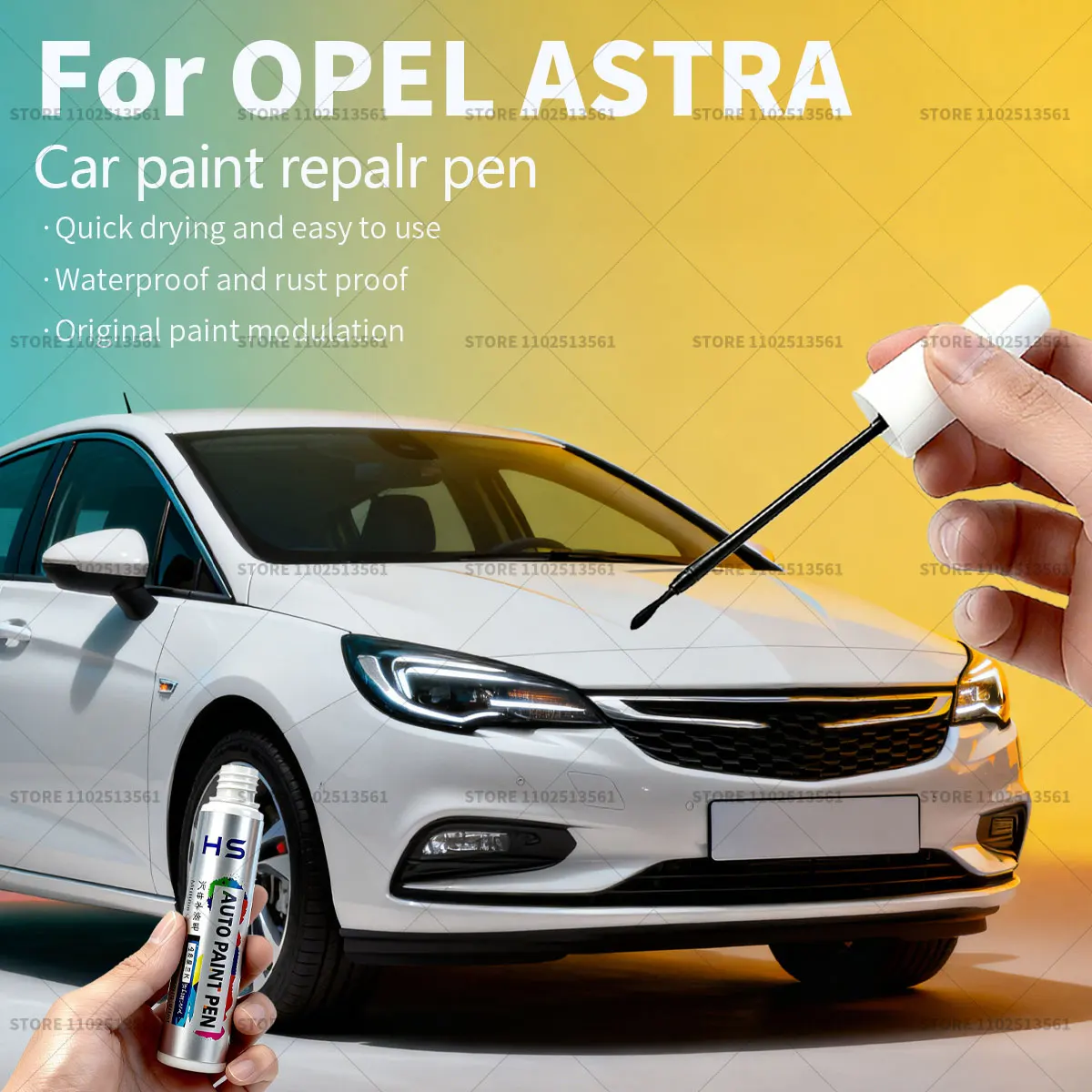 

For OPEL ASTRA Car Paint Repair Pen Touch Up Scratch Remover DIY Auto Accessories Orange Red Gray Blue Brown