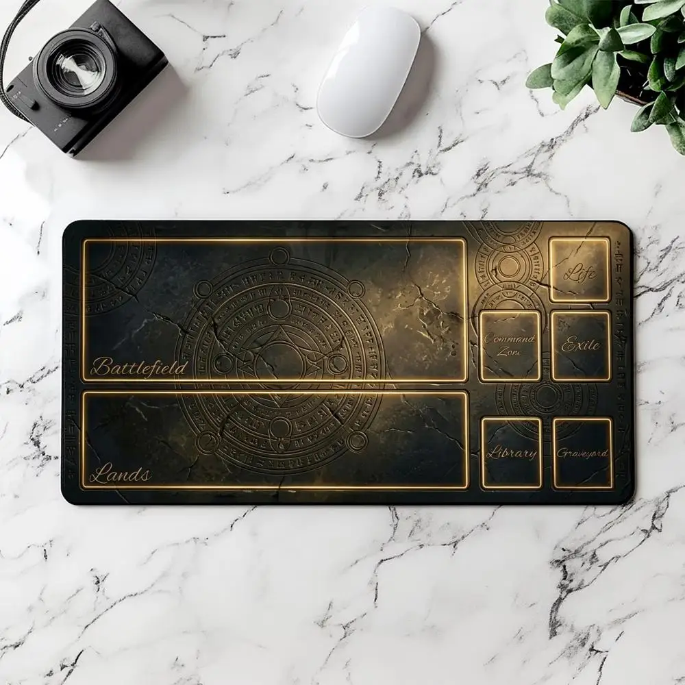 

Card Playmat Stitched with Magic Zones Game Mats Tabletop rug TCG Card Battles Commander Gaming Mouse pad Duel deskmat Beginner