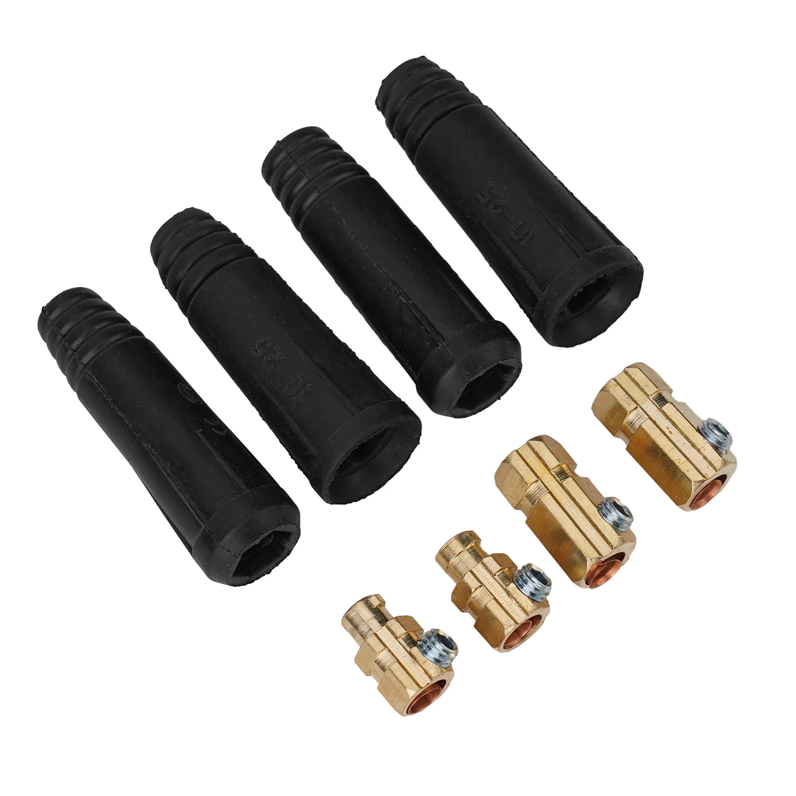 Welding Quick Connector Coupler DKJ10‑25 Flexible For 10‑25mm² Cable Rubber Brass Socket 200A Accessories Brand New