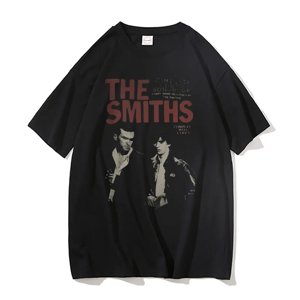 The Smiths Vintage Print y2k T Shirt Man Pure Cotton T-shirt Mens Streetwear Men  Harajuku Alternative British Rock Band Tshirt