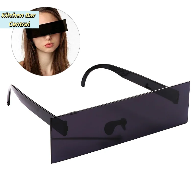 【Ausgefallene Brillen, Foto-Requisiten, schwarze Sonnenbrille für Kostümpartys】