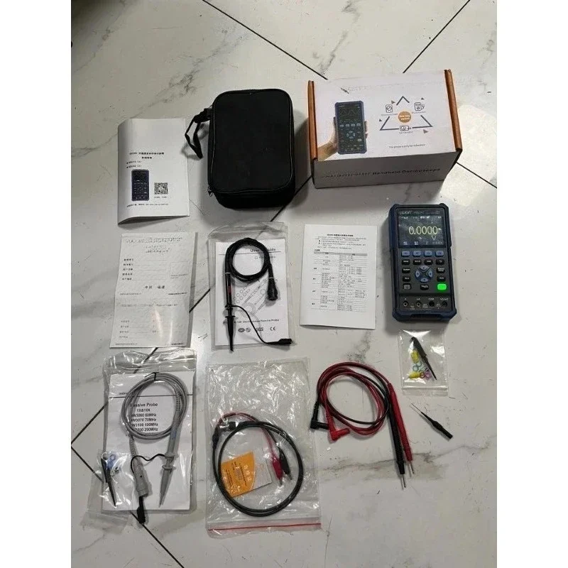 for HDS242 3.5 Inch 2CH 40MHz Handheld Digital Oscilloscope Multimeter 4 1/2 Digit Waveform Generator Electronic Repair Tool