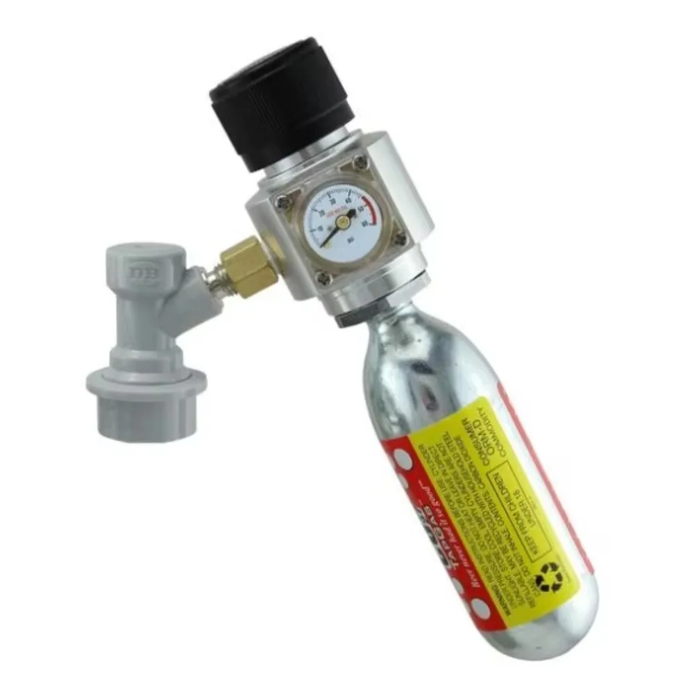 Mini CO2 Regulator Kit Disconnect 74g Cartridge Homemade Keg Cornelius Keg Drink Dispenser Co2 Aquarium Kigerator Moonshine