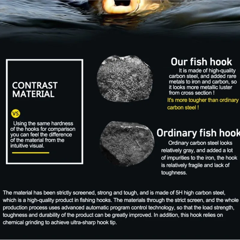 10Pcs Fishing Hook High Carbon Steel Carp Hook Sea Fishhook Fly Fishhook for Saltwater Freshwater Fishing Tool Pesca