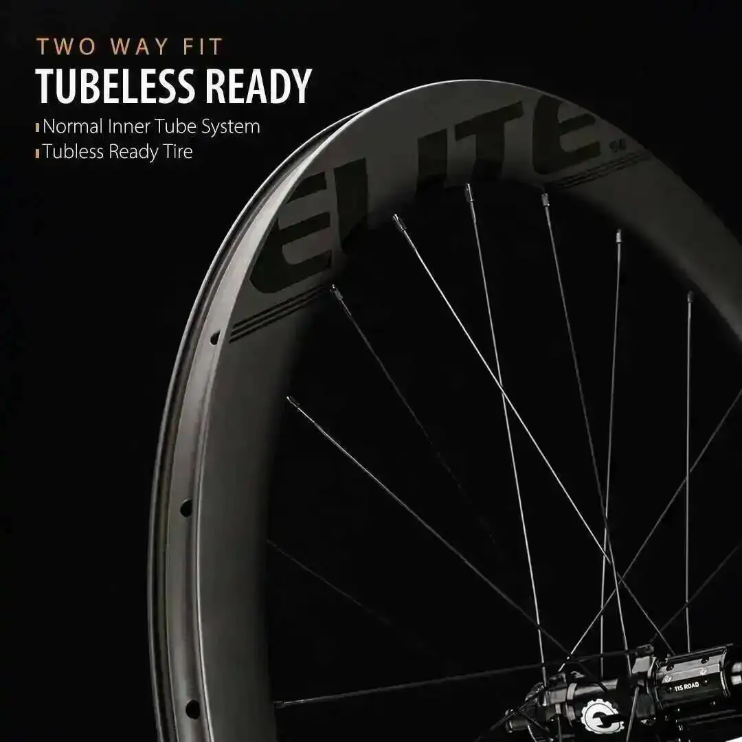 ELITEWHEELS SLR Đĩa Xe Carbon Xe Đạp Đường Bộ Bánh Xe RD13 Ratchet Hệ Thống 36T Hình Ống Clincher Băng Vệ Sinh Dạng 700c Cyclocross Bánh Xe