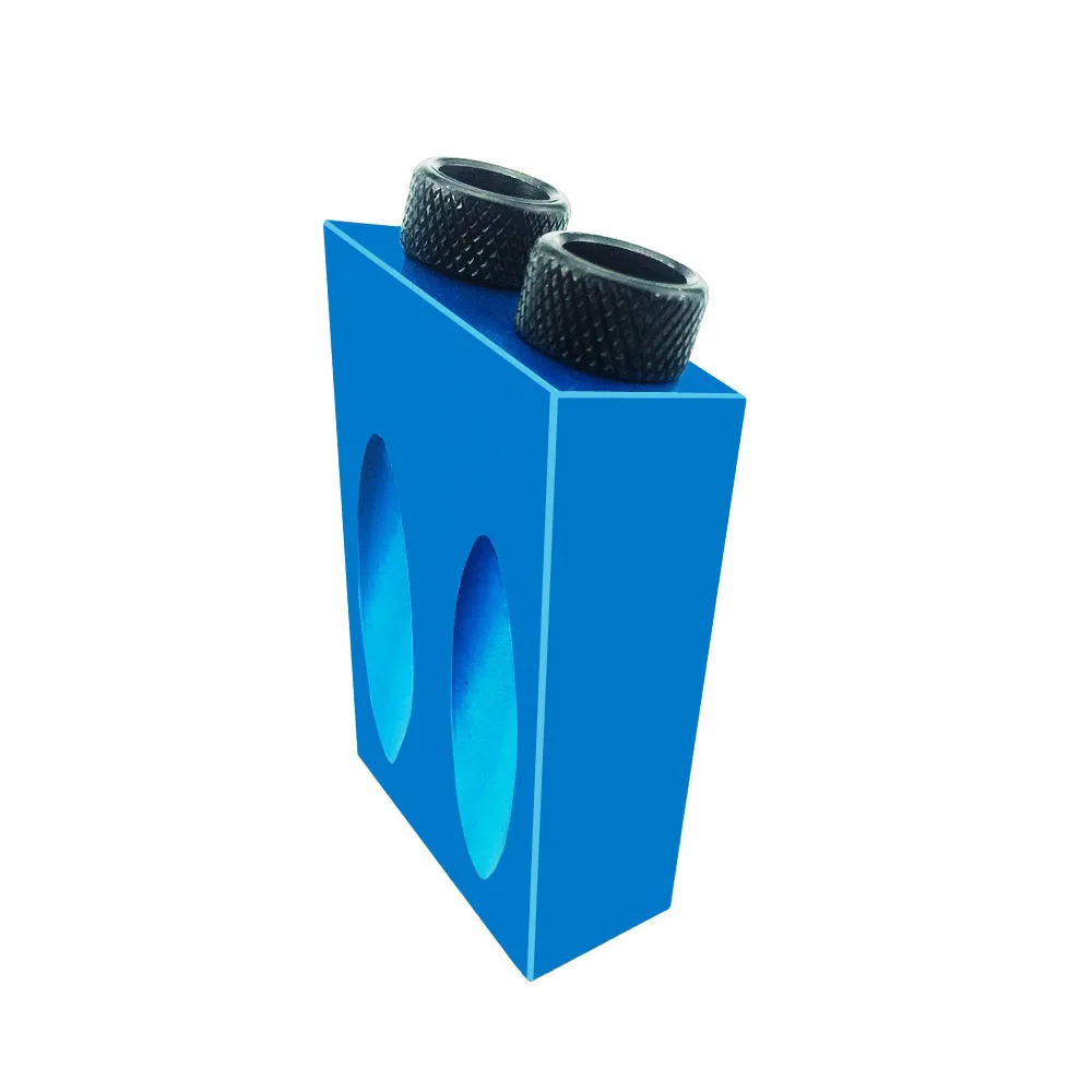 Allsome Tasche Loch Jig Kit, 15 grad Holzbearbeitung Geneigt Loch Jig mit 6/8/10mm Stick Adapter für Winkel Bohren Löcher