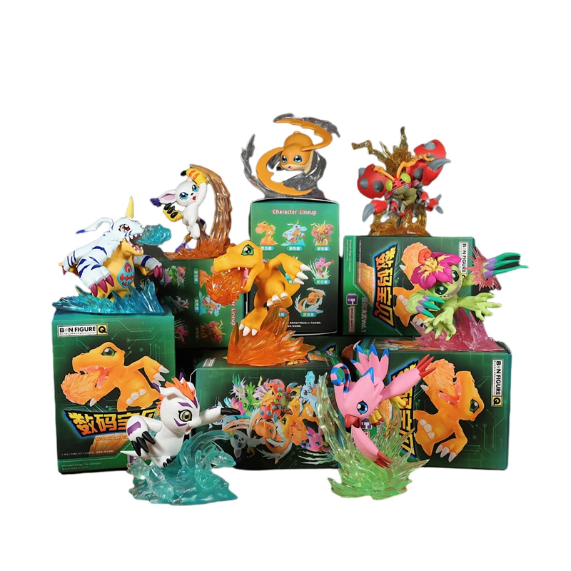 Agumon Gabumon Greymon Piyomon Patamon Tailmon Palmon Figura Modello Giocattolo Nuovo Genuino Digimon Adventure Blind Box Scatola Misteriosa