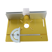 Router Table Insert Plate Aluminum Alloy Wood Milling Flip Board Trimming Machine Engraving Auxiliary Tool