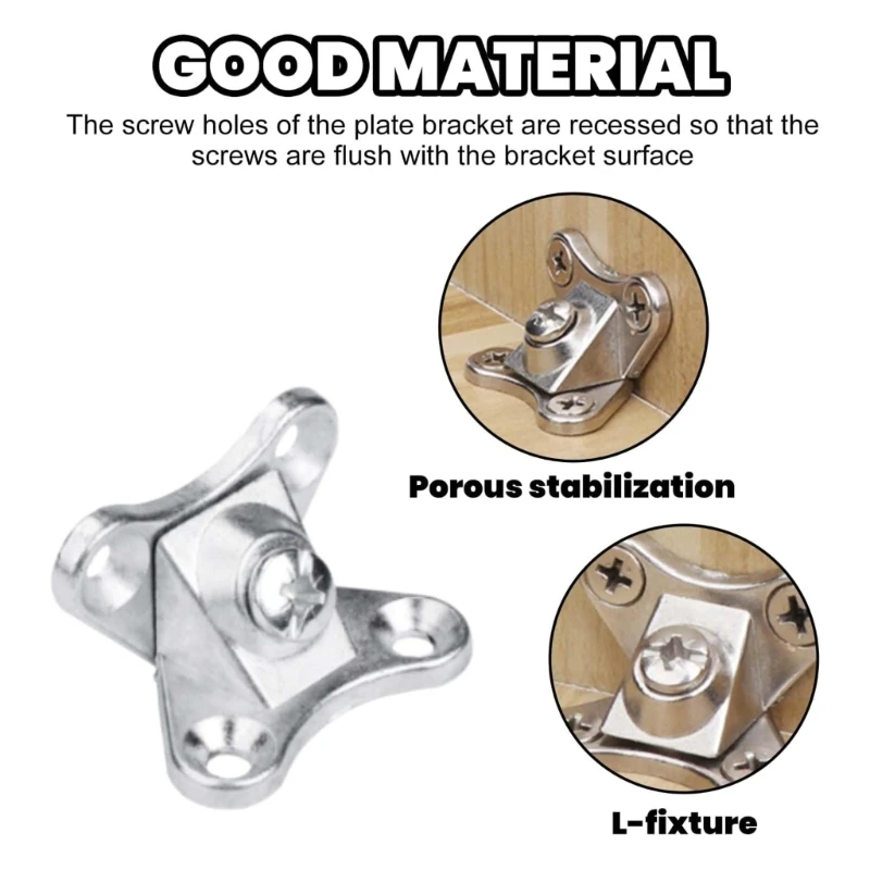 20 Pcs Removable Combination Butterfly Corner Code Zinc Alloy Corner Brace Metal Brackets Mounting Dropship