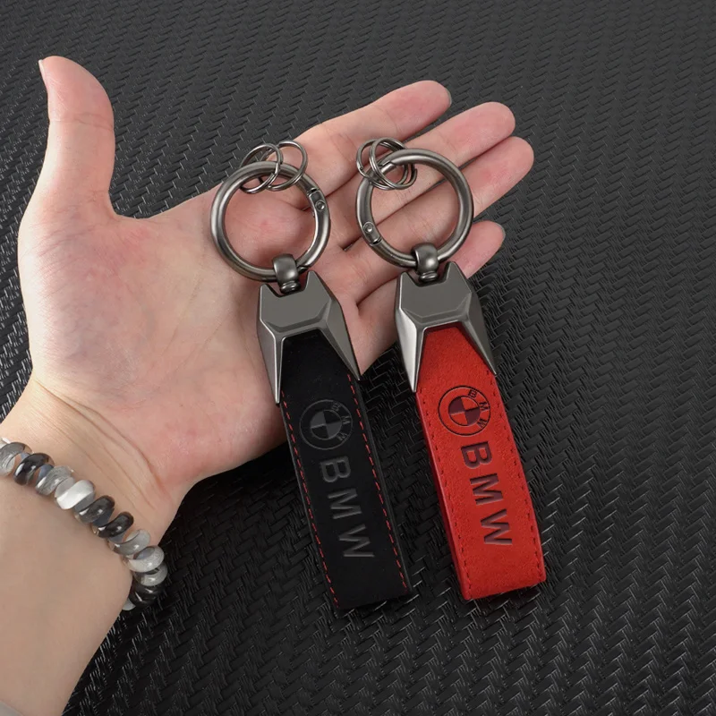 High Quality Leather Car Keychain Logo Keyring For Bmw M M3 M5 Performance E36 E39 E46 E53 E90 E60 E61 E93 X3 X1 Accessories - view 4