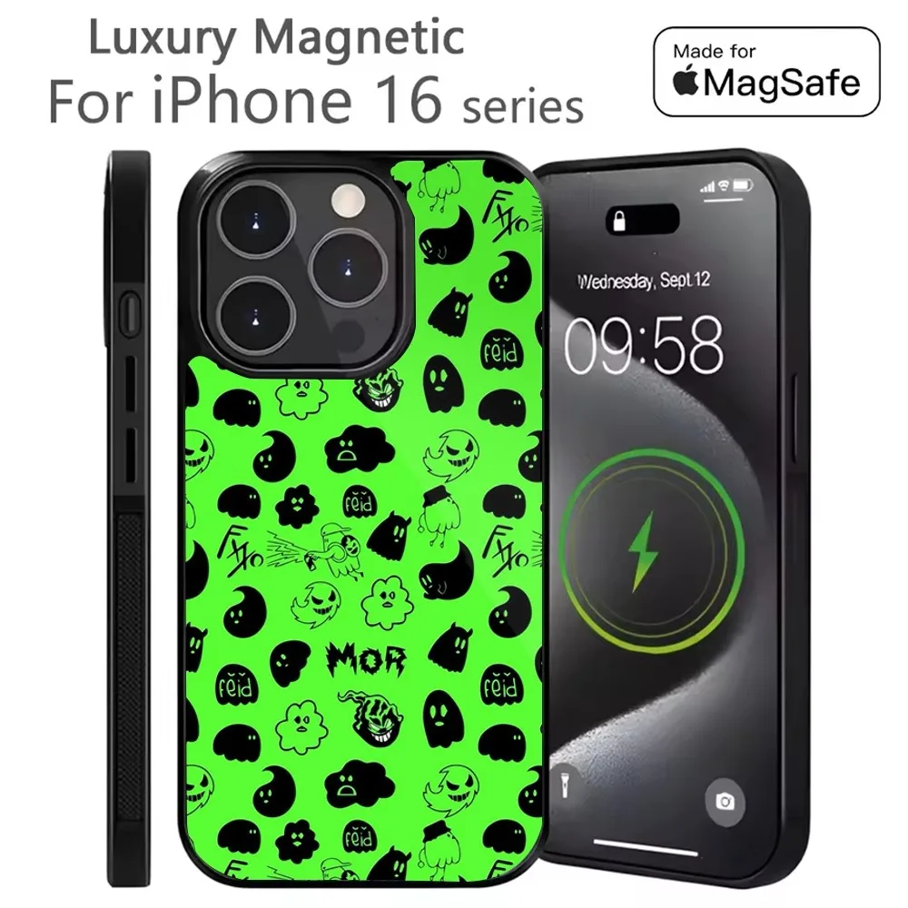 

Singer F-Feid Ferxxo SIXDO Phone Case For iPhone 16,15,14,13,12,11,Plus,Pro,Max Mini Magsafe Magnetic Wireless Charging