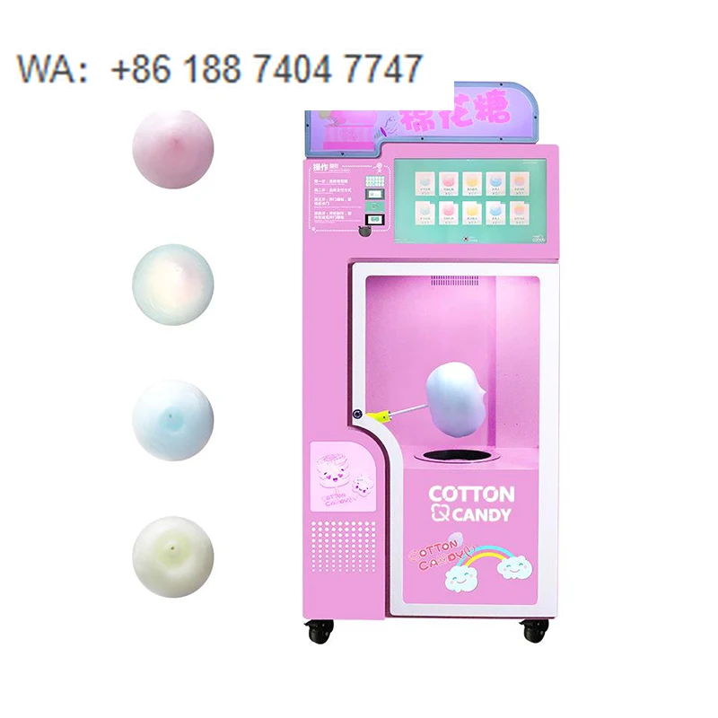 Banana Land Large Commercial Video Game Machine New Automatic Robot Electric Cotton Candy Machine Cotton Candy Vending Machine