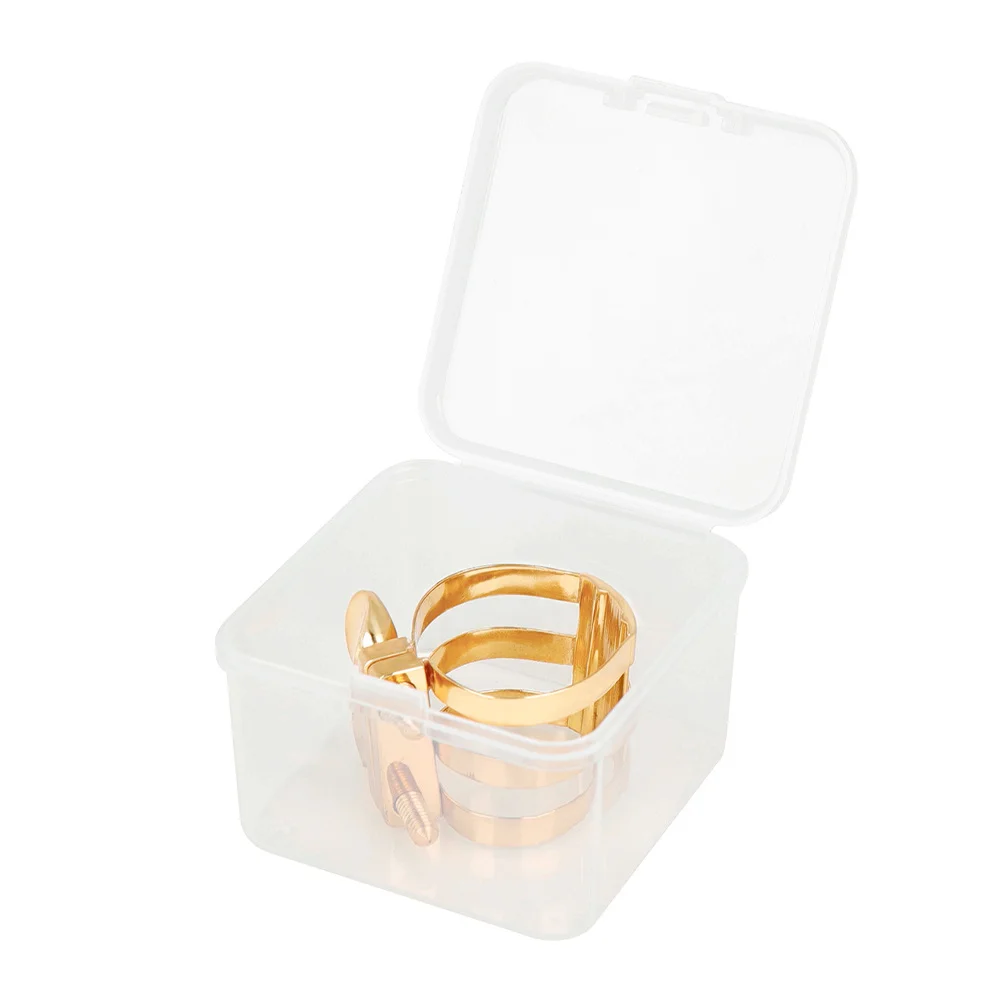 

1Set Brass Saxophone Ligature Clip Durable Sax Reed Clip Smooth Surface Saxophone Accessories Easy Installation