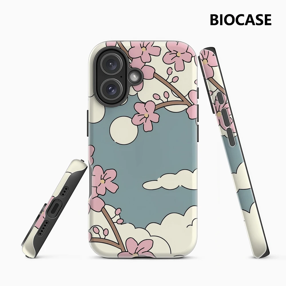 Cherry Blossom Sky IPhone 17 Must-Haves Handyhülle für IPhone 17 16 15 14 13 12 30 Pro Max Plus Doppelschichtige Rückseite