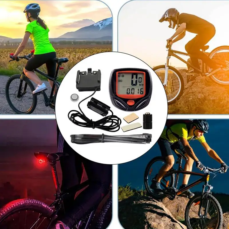 Bicycle Speedometer Bike Computer Multifunction Waterproof Wired Stopwatch Bicycle MTB Odometer Stopwatch Cycling Accessories