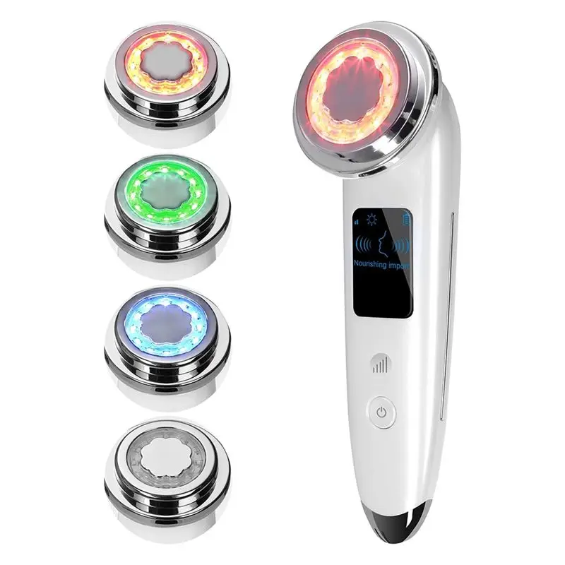 A94E-Face Massager Elektrische Face Lift 4-in-1 gezichtsmassager Anti-aging Verstevigende huidverzorgingstool (wit)