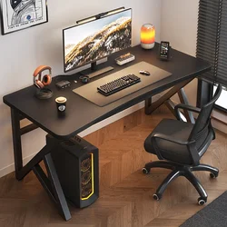 De ordenador de escritorio y silla 31,5 pulgadas para oficina en casa, escritorio ergonómico para juegos, mesa de estudio para estudiantes, estación de trabajo de escritura, marco de Metal