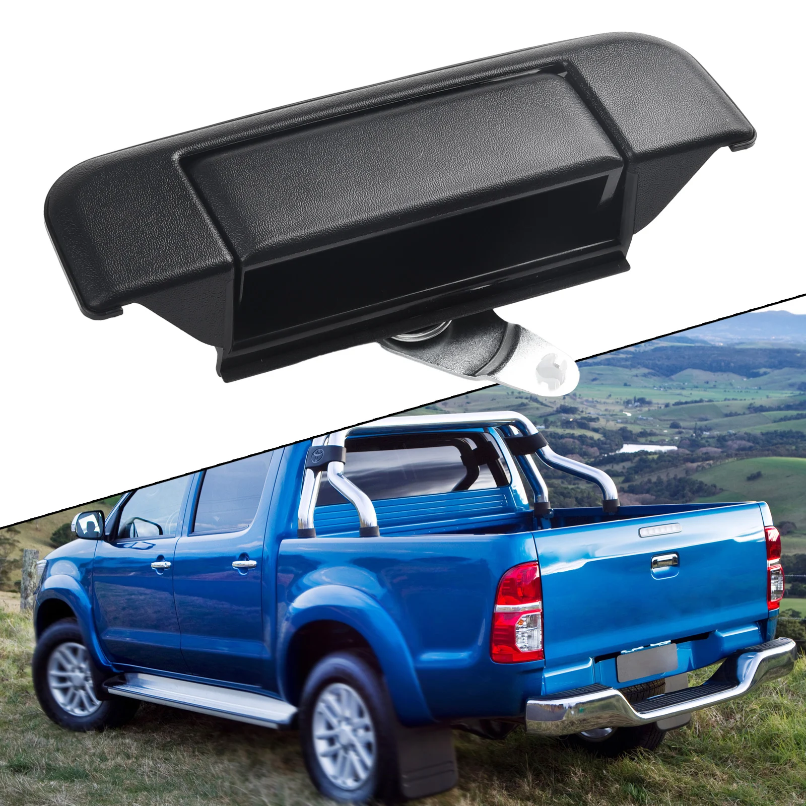 Tailgate Handle Replacement for Toyota Pickup For Hilux Ute 2WD 4WD 1989 1995 Compatible Part Number 6909089102